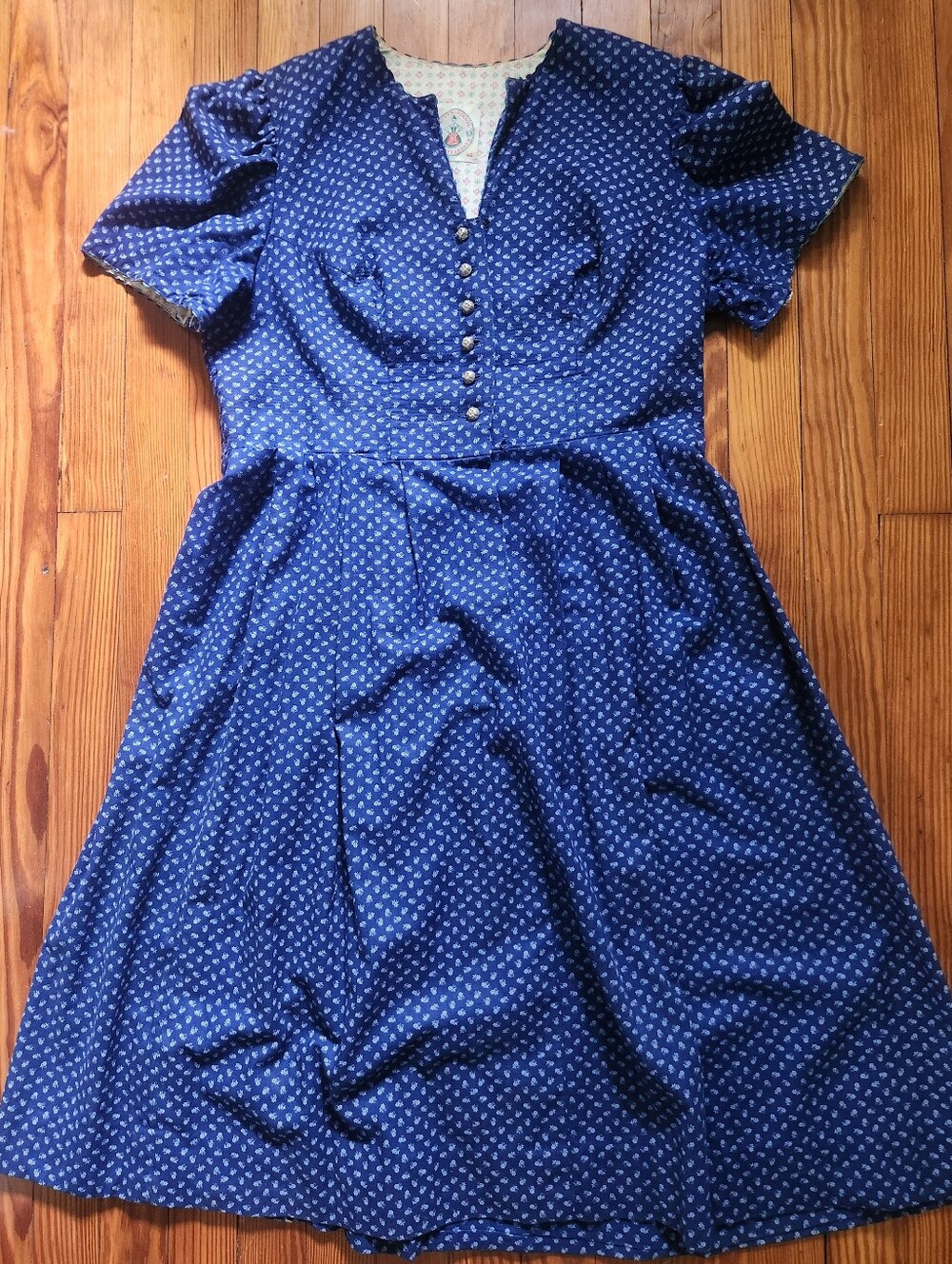 Vtg Krűger Dirndl Berchtesgaden Classic Style, Sz 46
